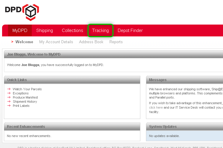 DPD(UK) Track It